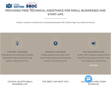 Tablet Screenshot of iowawesternsbdc.com